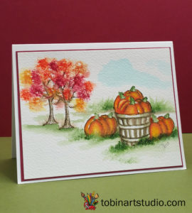 Advanced watercolor: Fall Pumpkins