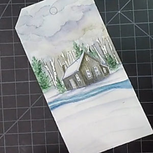 Watercolor Tag Money Holder