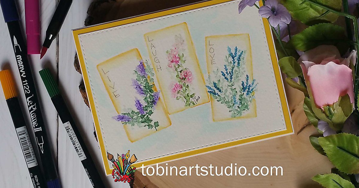 Live Laugh Love Watercolor | Watercolor Weekend | Art Impressions Stamps