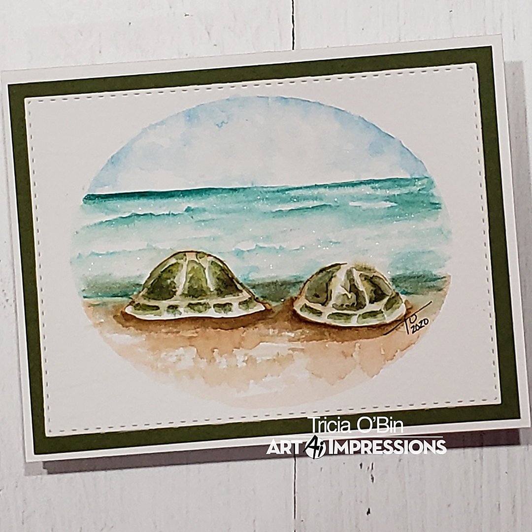 Mushroom Turtles | Watercolor Weekend | Art Impressions