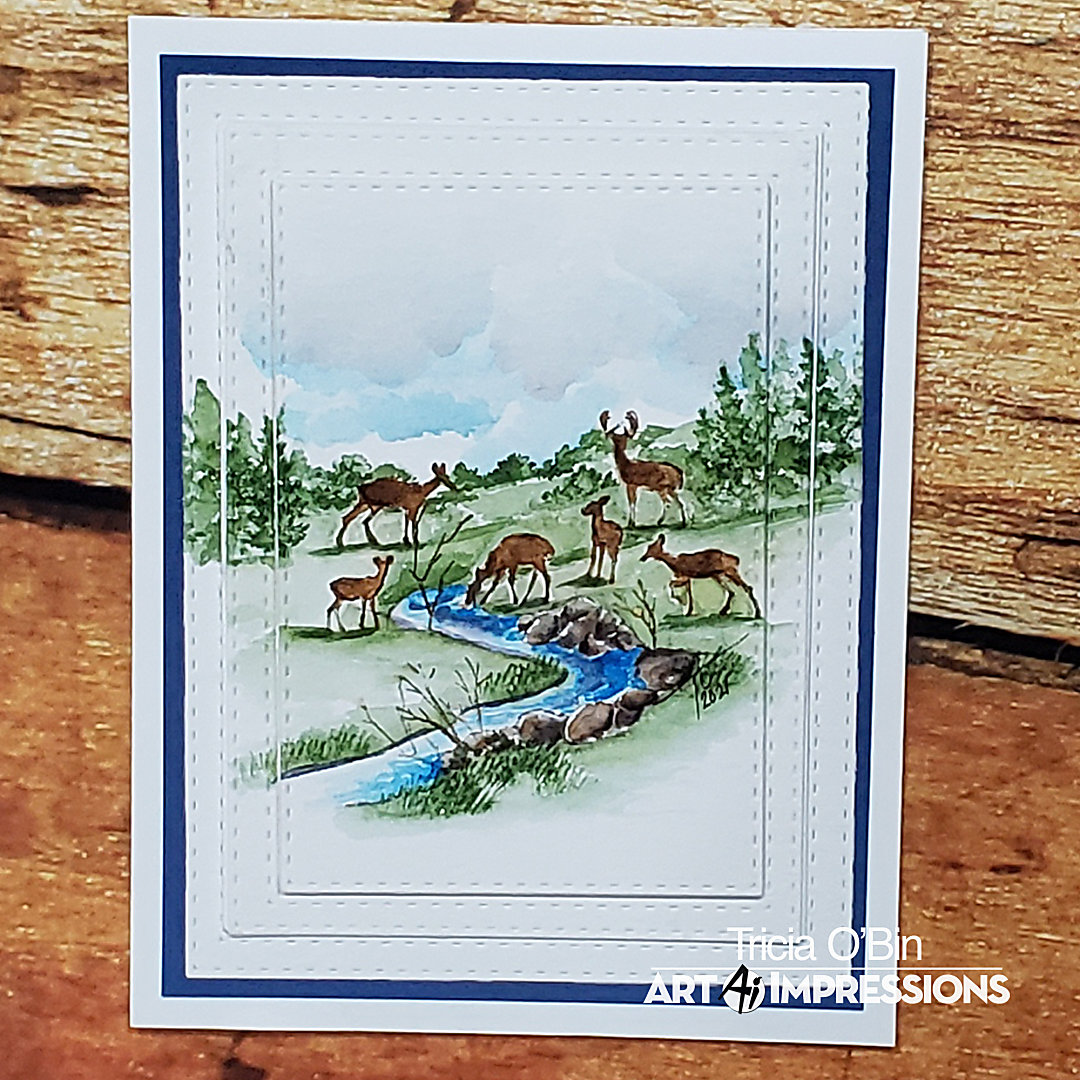 Tobin Art Impressions 4586 Memories Windows To The World Cling Stempel – 10,2 X 13,3 Cm