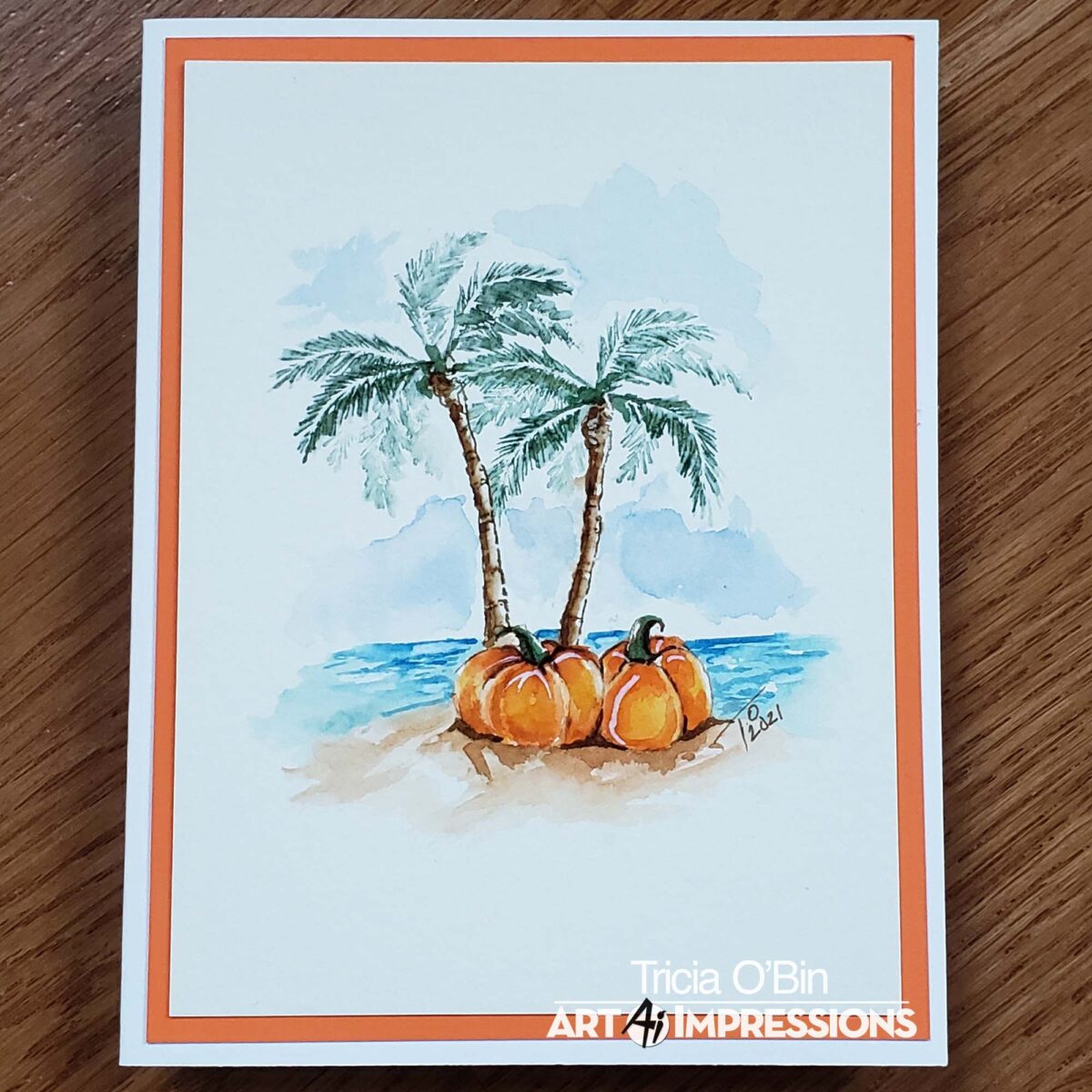 Tropical Pumpkins | Watercolor Weekend | Art Impressions