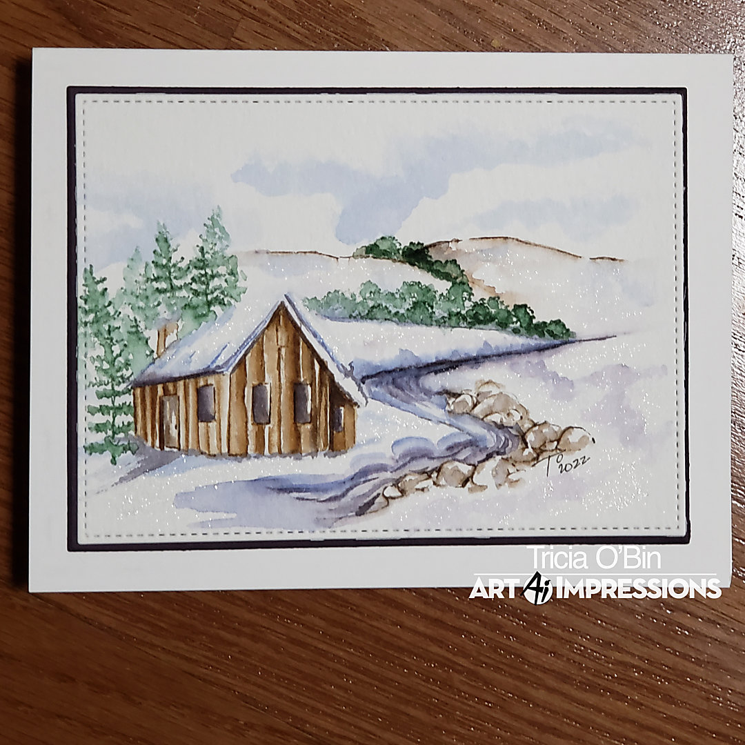 Winter Cabin | Watercolor Weekend | Art Impressions