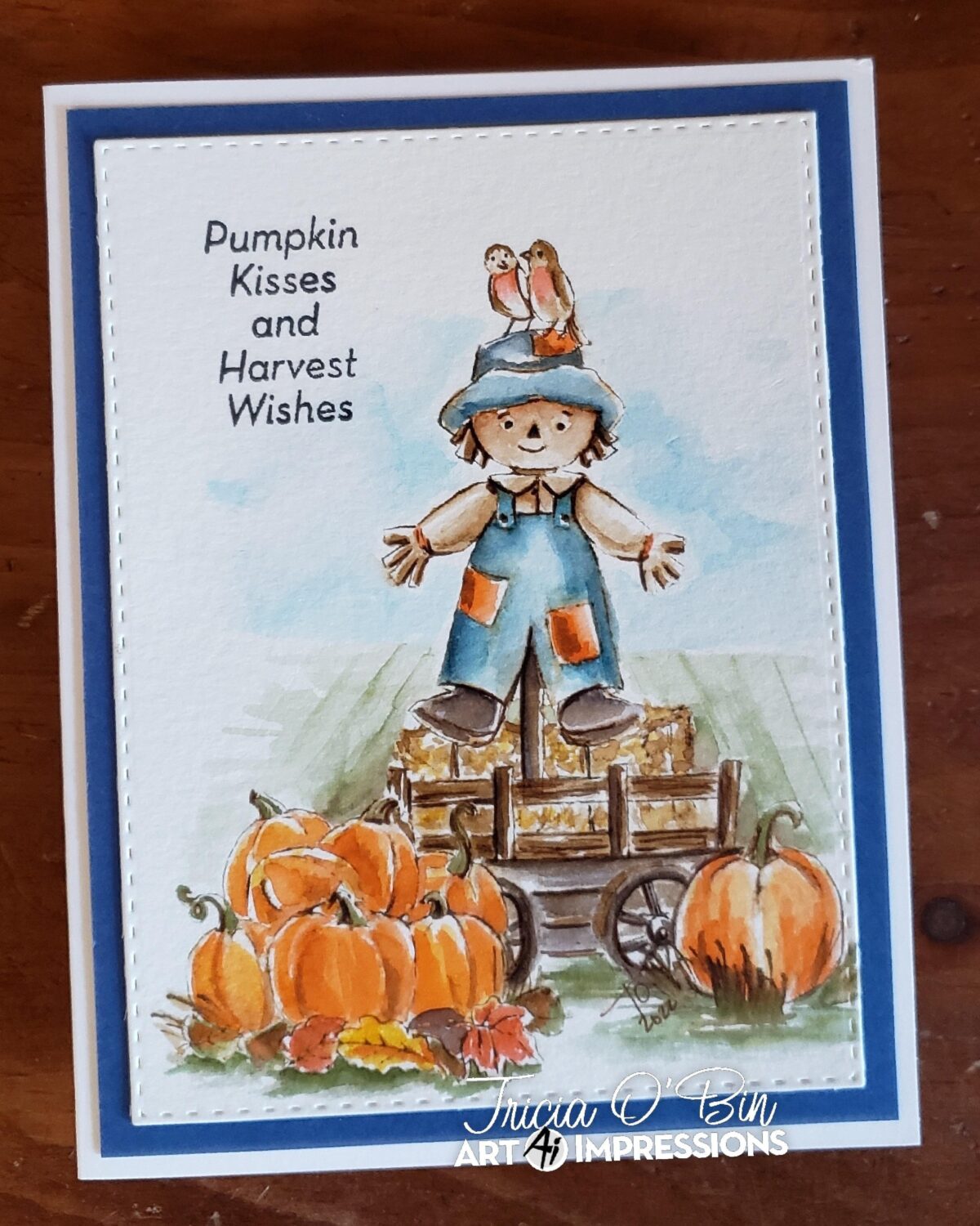 Scarecrow Pumpkins | Watercolor Weekend | Art Impressions