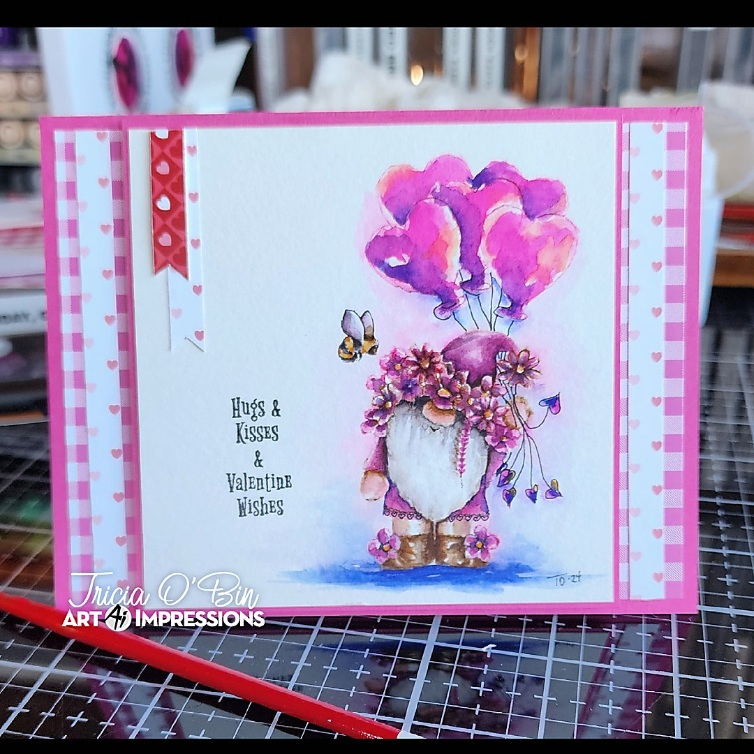 Valentine Gnome | Art Impressions Stamps